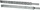 Inter-Tech Teleskopschienen, für 500-800cm Einbautiefen, edelstahl, 455mm, 1HE (88887220)