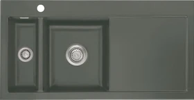 systemceram Mera 100 F Einbau Becken links lava