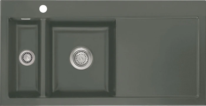 systemceram Mera 100 F Einbau Becken links lava