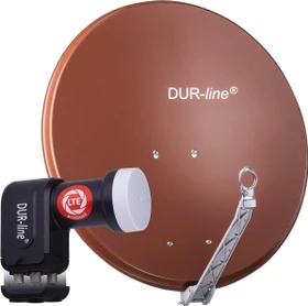 Dura-Sat Dur-line Select 75 G + Ultra Quad - 4 Teilnehmer Set, rot