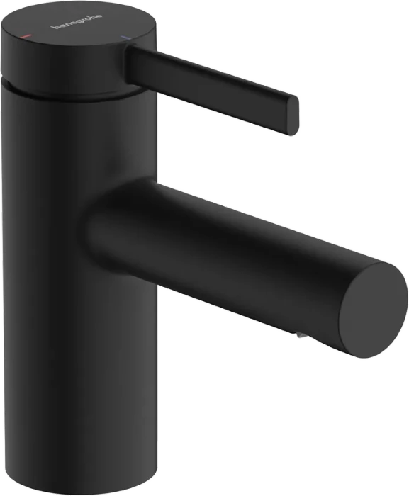 Hansgrohe Zesis S Einhebel-Waschtischarmatur 70 CoolStart mit Zugstangen-Ablaufgarnitur mattschwarz