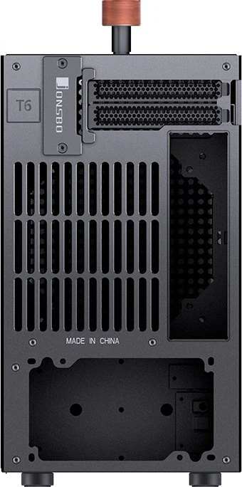 Jonsbo T6 Black, schwarz/braun, Glasfenster, Mini-ITX