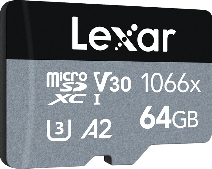 Lexar Professional 1066x Silver Series R160/W70 64GB Kit, UHS-I U3, A2, Class 10