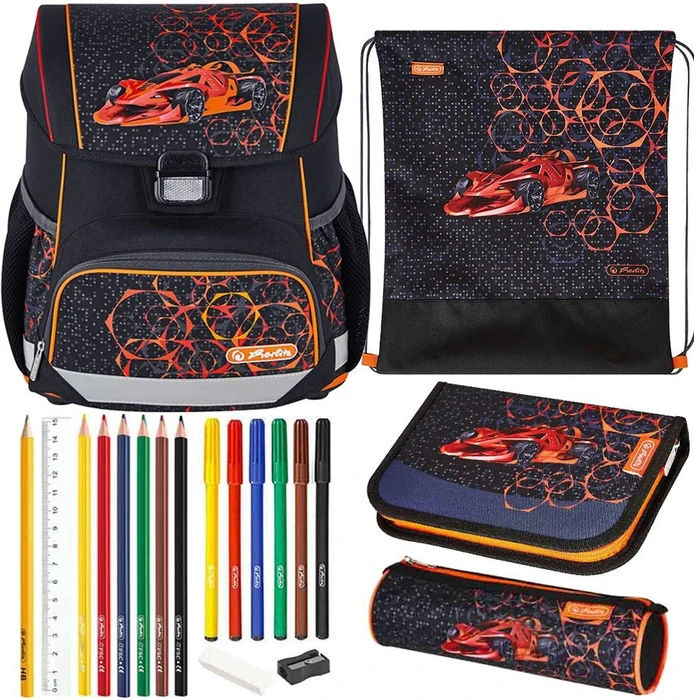 Herlitz Loop Plus Mechanic Schultaschen-Set, 4-tlg.