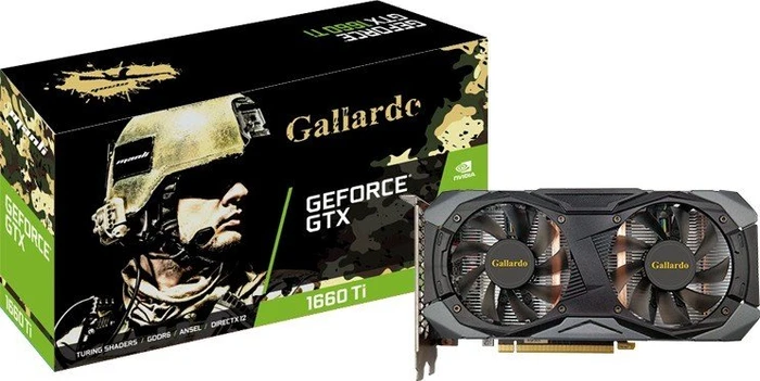 Manli GeForce GTX 1660 Ti Gallardo, 6GB GDDR6, DVI, HDMI, DP