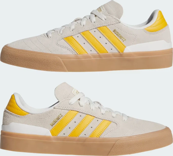 adidas Busenitz Vulc II crystal white/preloved yellow/gold metallic