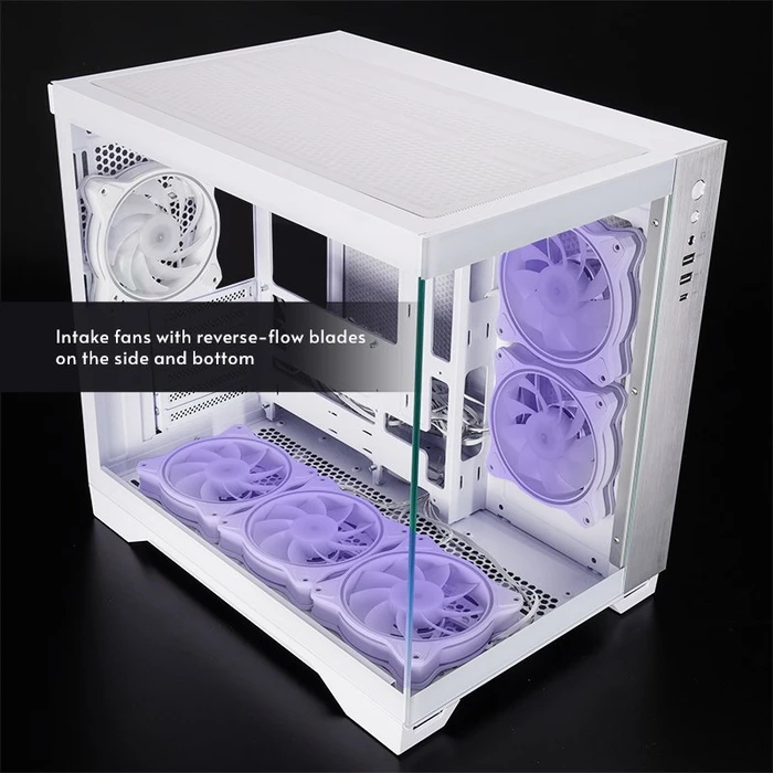 Chieftec Visio White, Glasfenster