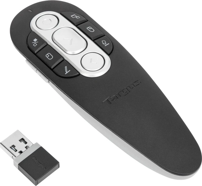 Targus P38 Air Pointer, PC/Mac, schwarz/grau, Bluetooth (AMP38GL)