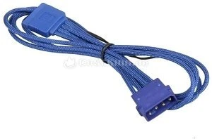 BitFenix Alchemy SATA-Stromadapter 4-Pin [IDE] auf 15-Pin [SATA] 45cm, sleeved blau/blau