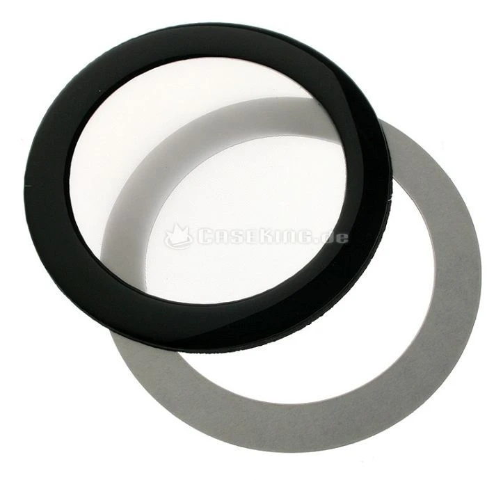 DEMCiflex Staubfilter 80mm rund schwarz/weiß