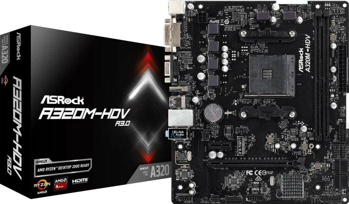ASRock A320M-HDV R3.0 (AMD AM4)