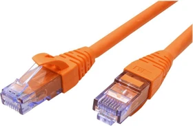 Roline / Secomp GHMT Patchkabel, Cat6a, U/UTP, RJ-45/RJ-45, 1m, orange
