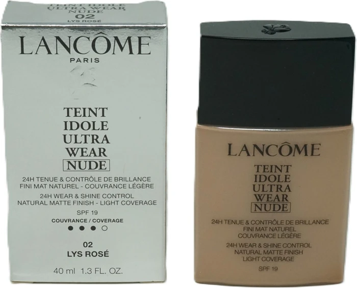 Lancôme Teint Idole Ultra Wear Nude Foundation 02 Lys Rose LSF19, 40ml