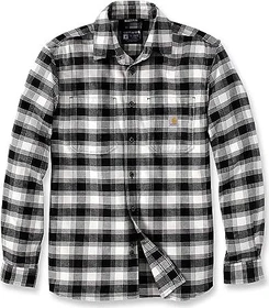 Carhartt Rugged Flex Relaxed Fit Midweight Flannel Plaid Hemd langarm malt (Herren)