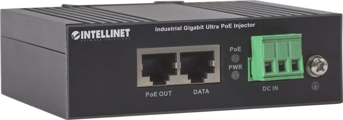 Intellinet Industrial Railmount Gigabit PoE-Injektor, 2x RJ-45, 60W PoE++