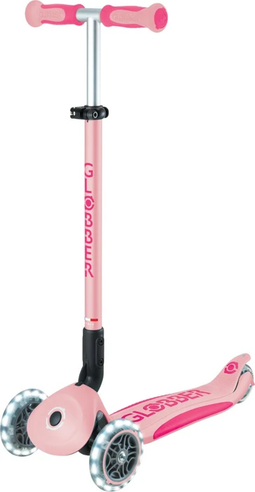 Globber Go Up Deluxe Lights Kickboard pastel pink