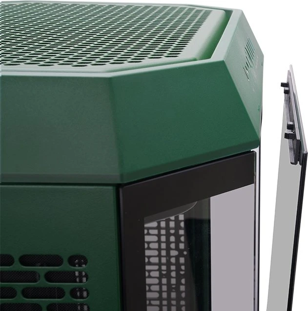 Thermaltake The Tower 600 Racing Green, grün/schwarz, Glasfenster