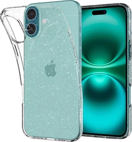 Spigen Liquid Crystal Glitter für Apple iPhone 16 Plus Crystal Quartz