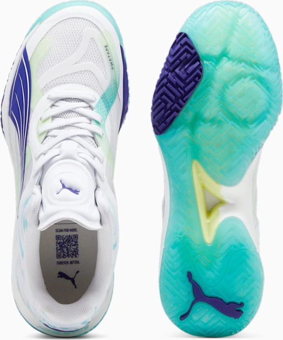 Puma Accelerate NitroSqd W+ puma white/electric peppermint/fizzy apple (Damen)