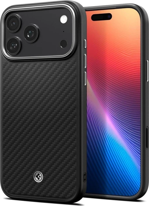 Spigen Enzo Aramid T (Mag Fit) für Apple iPhone 17 Pro Max black silver