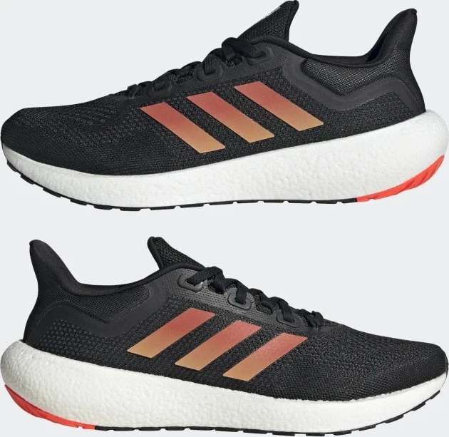 adidas Pureboost 22 core black/solar red/cloud white (Herren)