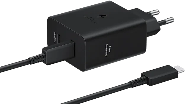 Samsung Schnellladeadapter Duo mit Datenkabel 50W schwarz