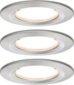 Paulmann LED Coin Slim rund 6.8W Einbauleuchte eisen, 3 Stück