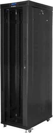 Lanberg 19" Rackschrank 47HE, freistehend, V2, Glastür, IP20, RAL 9004, 1000mm tief