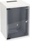 HMF Serverschrank 10", HMF 63400 9HE, Sicherheitsglastür, IP2X, grau, 300mm tief Vorschaubild