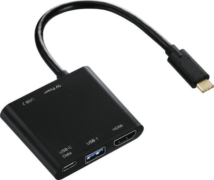 Hama USB-C Multiport-Adapter USB 3.0 Typ-C/HDMI 1.4 Adapter + 3-port Hub