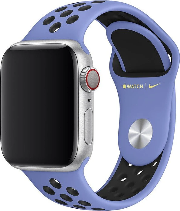 Apple Nike Sportarmband S/M und M/L für Apple Watch 40mm royal pulse/schwarz