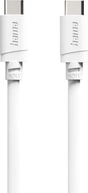 Hama Ladekabel USB-C/USB-C 60W 2m weiß