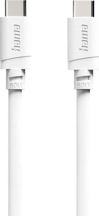 Hama Ladekabel USB-C/USB-C 60W 2m weiß