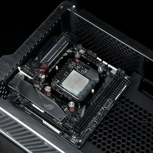 Raijintek Ophion, schwarz, Glasfenster, Mini-ITX
