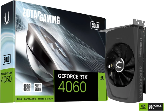 Zotac Gaming GeForce RTX 4060 Solo, 8GB GDDR6, HDMI, 3x DP