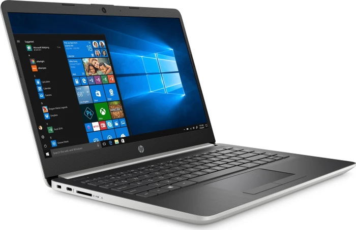 HP Laptop 14-dk0304ng, Natural Silver/Ash Silver, Athlon 300U, 4GB RAM, 128GB SSD, DE