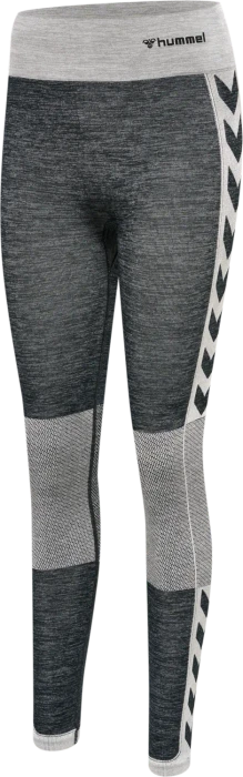 hummel CLEA Seamless Tight Hose lang black/white melange (Damen)