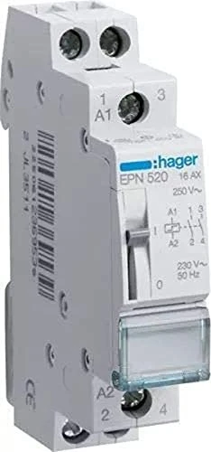 Hager Fernschalter 2 Schließer 230V AC 110V DC 16A 1PLE