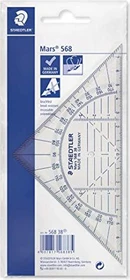 Staedtler Mars 568 Geodreieck 16cm, transparent