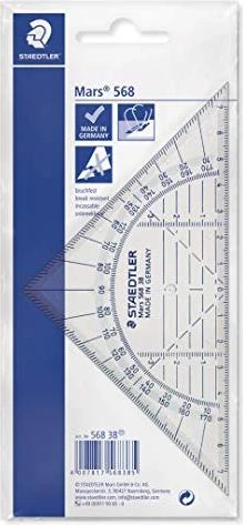 Staedtler Mars 568 Geodreieck 16cm, transparent