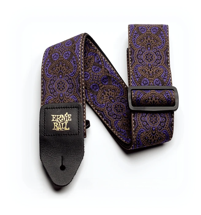 Ernie Ball Classic Jacquard Guitar Strap Purple Paisley