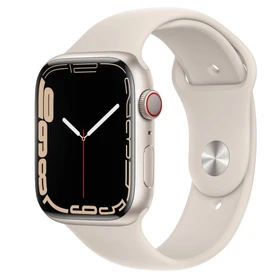 Apple Watch Series 7 (GPS) 45mm Aluminium Polarstern mit Sportarmband Polarstern