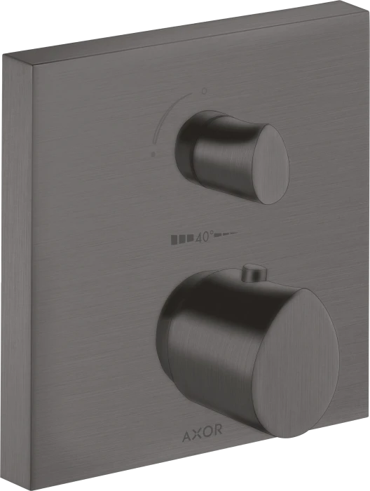 Hansgrohe Axor Starck Organic Thermostat Unterputz mit Ab- und Umstellventil brushed black chrome