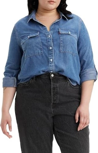 Levi's Doreen Utility Plus Hemd langarm in patches 2 (Damen)