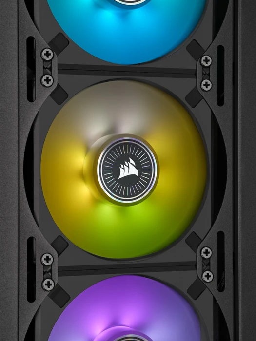 Corsair ML Series iCUE ML120 RGB Elite Triple Fan Kit, schwarz, LED-Steuerung, 120mm, 3er-Pack