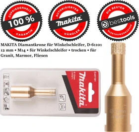 Makita M14 Diamant-Bohrkrone, 12x34x75mm, 1 Stück