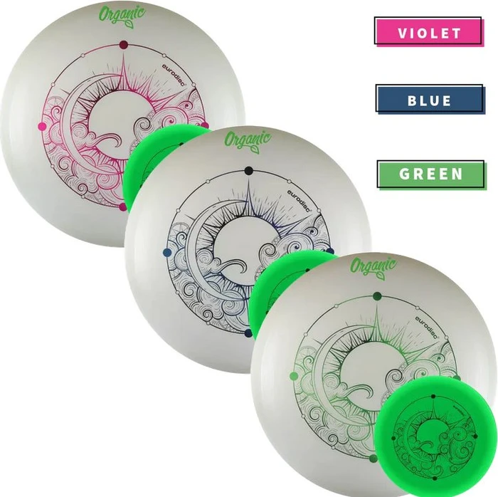 Eurodisc 175g Superglow Organic Frisbee violett
