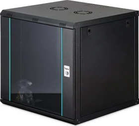 Digitus Dynamic-N Serie 19" Wandgehäuse 12HE, unmontiert, Sicherheitsglastür, IP2X, RAL 9005, 600mm tief