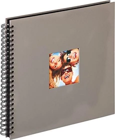 Walther Design Spiralalbum Fun 30x32/50 schwarze Seiten grau