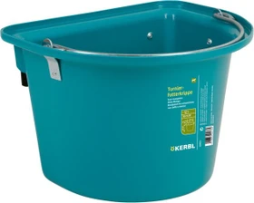Kerbl Turnier-Futterkrippe mit Einhängebügel und Tragegriff, 12l, Aquamarin